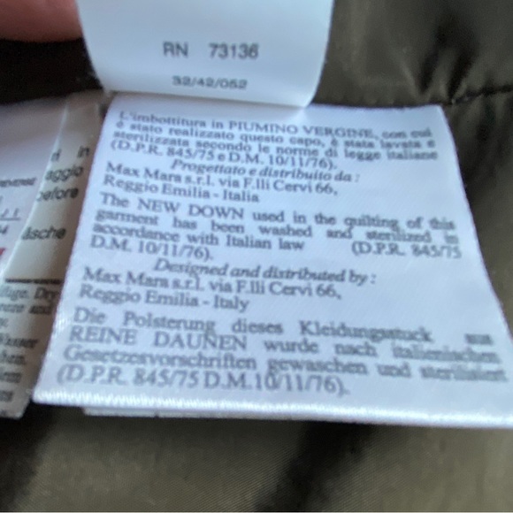 Max Mara Weekend Down Filled Quilted Crop Jacket - 10 - Picture 15 of 16